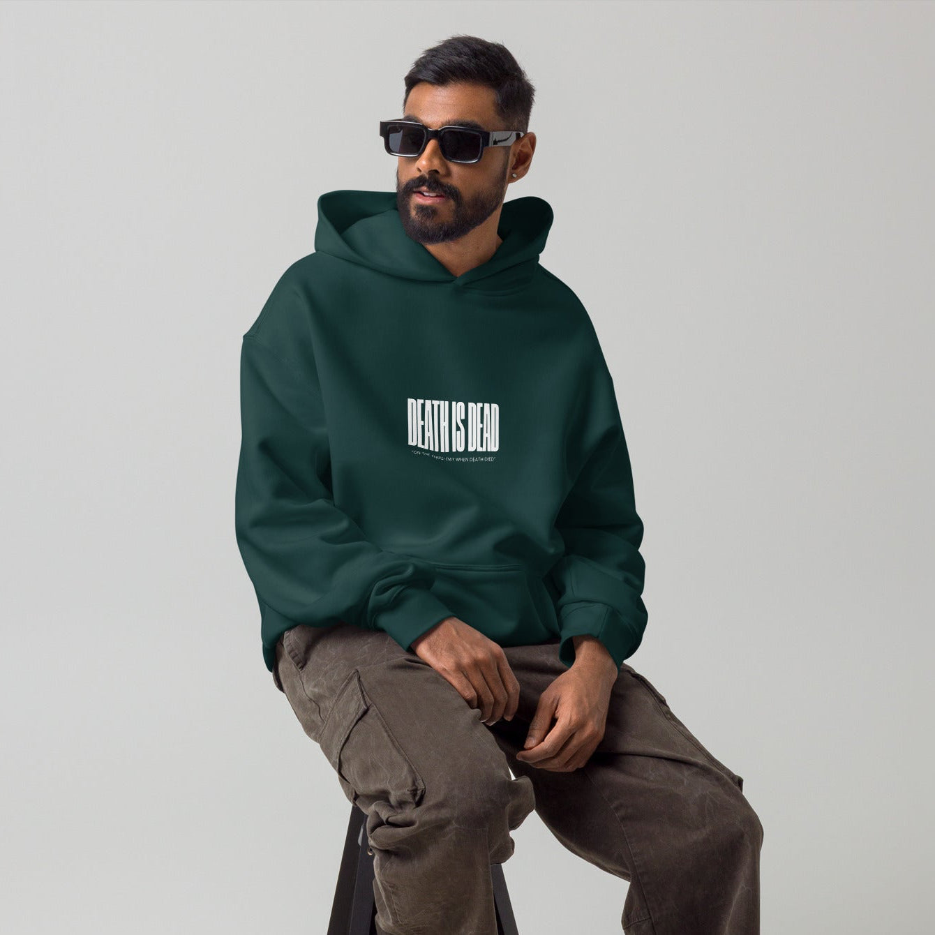 Unisex Relaxed Fit Death is Dead Hoodie image 6